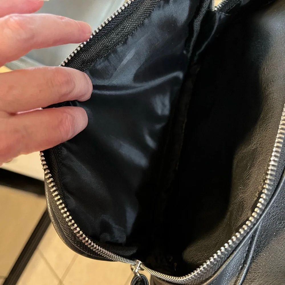 Faux Leather Backpack
